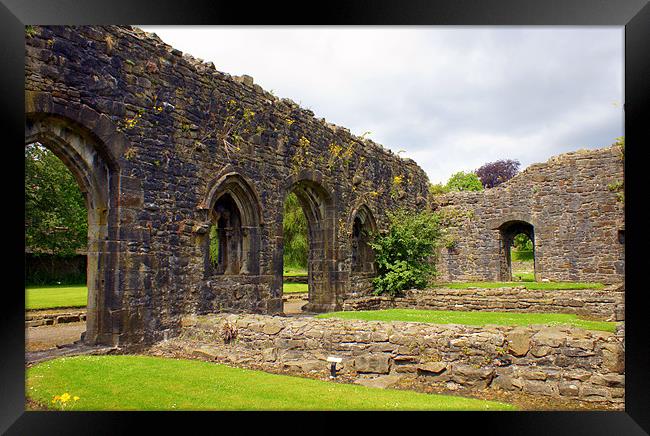 Ruins of Whalley Abbey Framed Print by Jacqui Kilcoyne