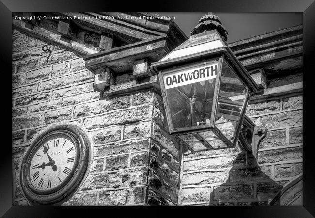 Oakworth Station BW 2 Framed Print by Colin Williams Photography