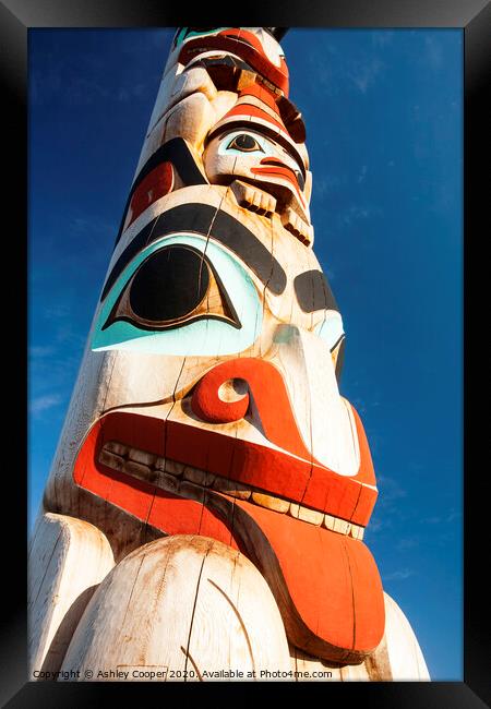 Totem pole Framed Print by Ashley Cooper