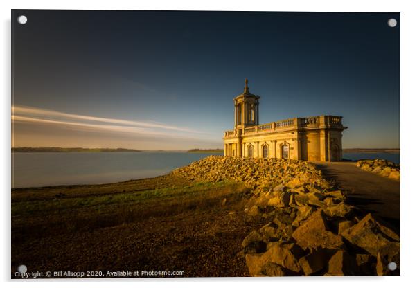 Normanton church Acrylic by Bill Allsopp