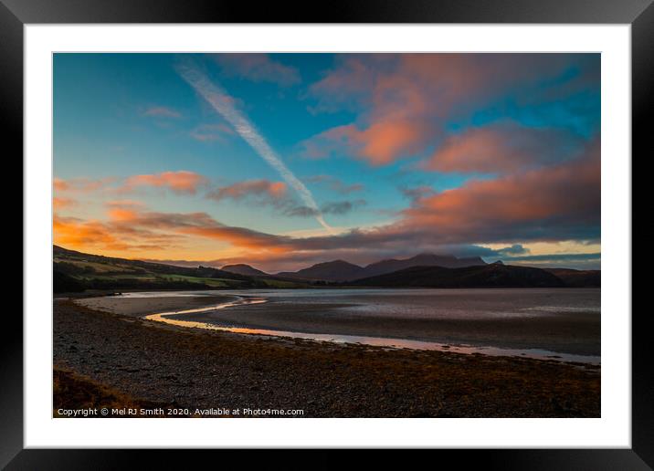 "Serenity Unveiled: A Tranquil Sunset at Kyle of T Framed Mounted Print by Mel RJ Smith