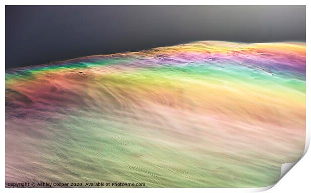 Rainbow sky Print by Ashley Cooper