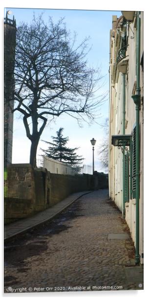 Bow lane, durham Acrylic by Peter Orr