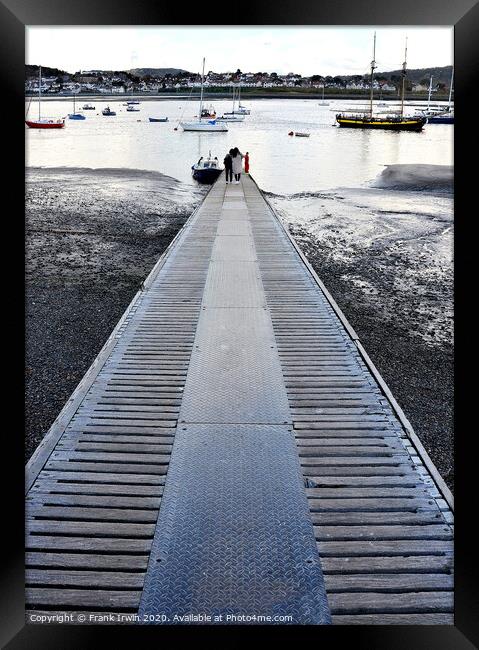 Slipway in Conway Harbour, North Wales, UK Framed Print by Frank Irwin