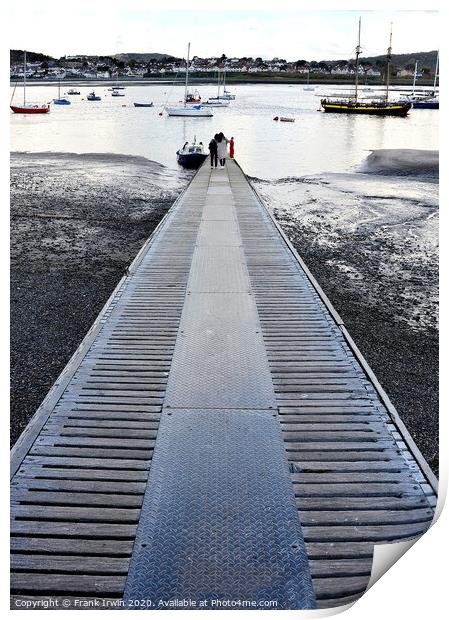 Slipway in Conway Harbour, North Wales, UK Print by Frank Irwin