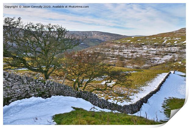 Upper Wharfedale, Yorkshire. Print by Jason Connolly