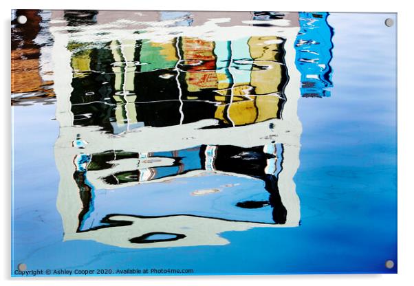 floating house. Acrylic by Ashley Cooper