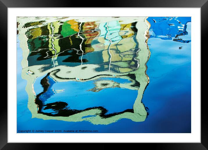 Green Blue. Framed Mounted Print by Ashley Cooper