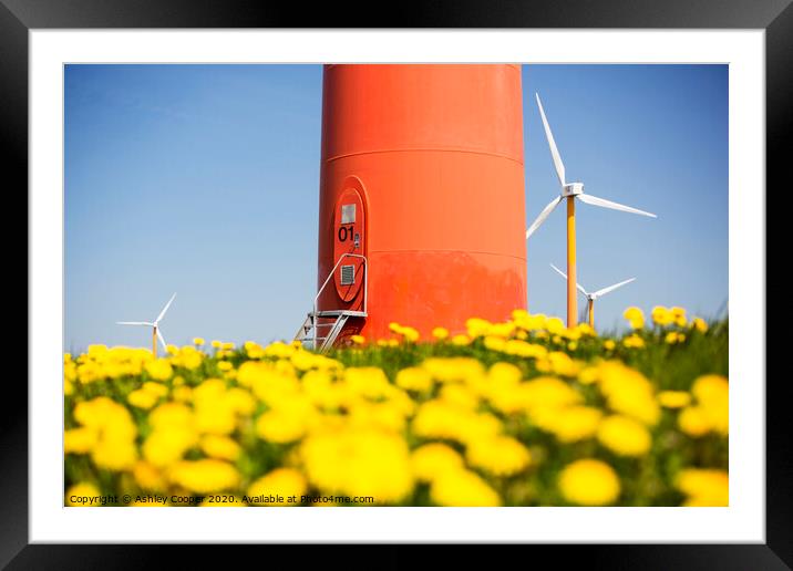 Windmill Framed Mounted Print by Ashley Cooper