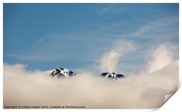 Twin peaks. Print by Ashley Cooper