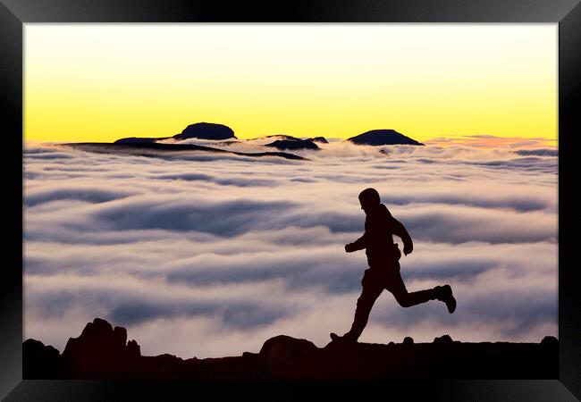 The runner. Framed Print by Ashley Cooper