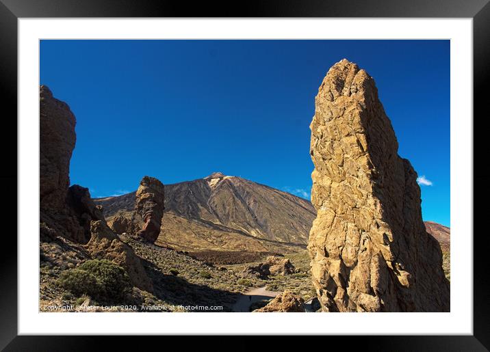 Mount Teide Framed Mounted Print by Peter Louer