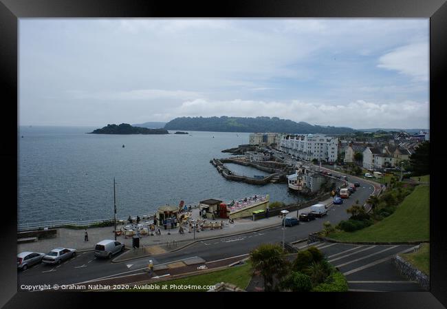 Majestic Plymouth Seafront Framed Print by Graham Nathan