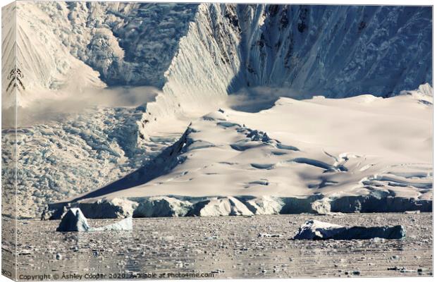 The glacier. Canvas Print by Ashley Cooper