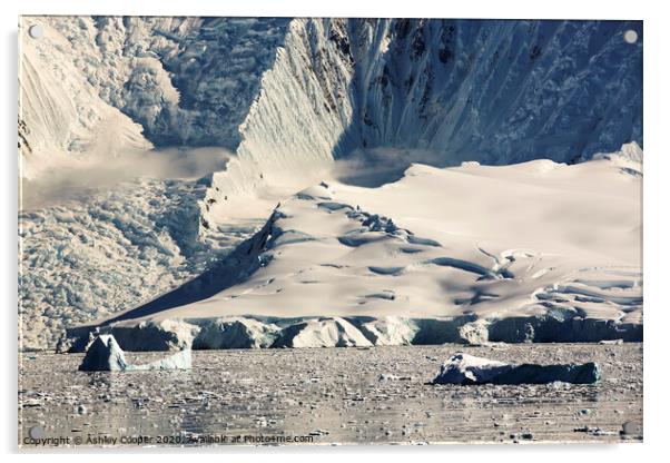 The glacier. Acrylic by Ashley Cooper