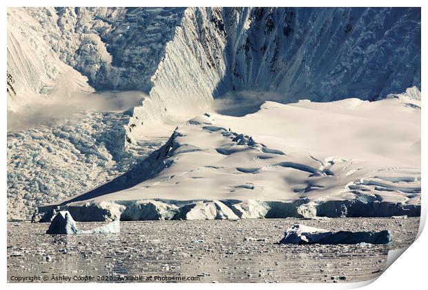 The glacier. Print by Ashley Cooper