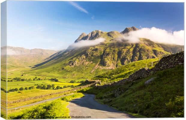 Langdale Pikes Canvas Print by Ashley Cooper
