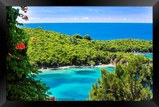 Blue lagoon. Framed Print by Ashley Cooper