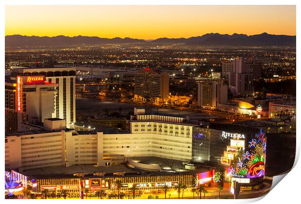 Las Vegas dawn. Print by Ashley Cooper