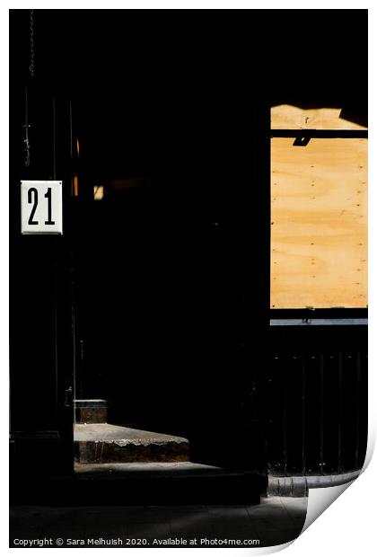 The doorway Print by Sara Melhuish
