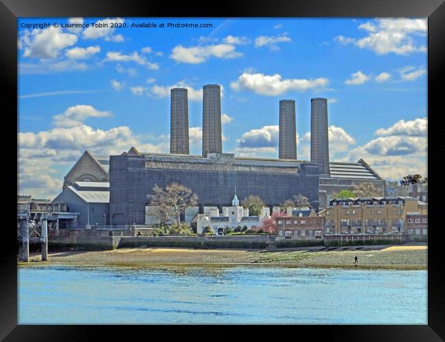  Trinity Hospital and Power Station. Greenwich, London Framed Print by Laurence Tobin