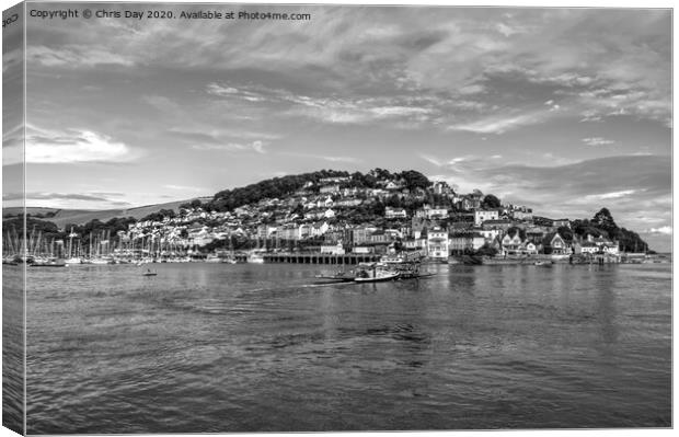 Kingswear Dartmouth Canvas Print by Chris Day
