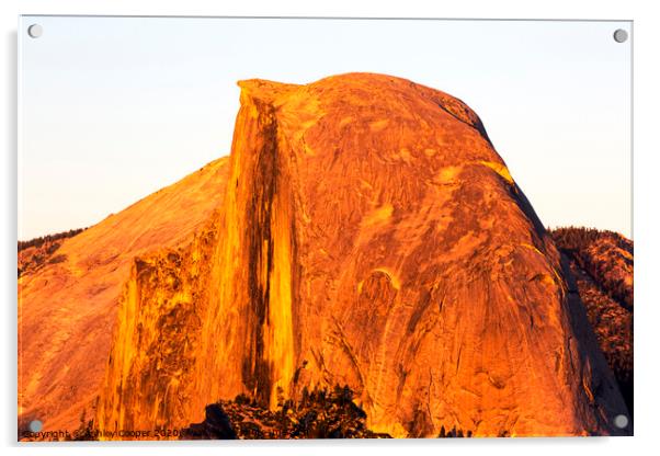 Half Dome sunset. Acrylic by Ashley Cooper