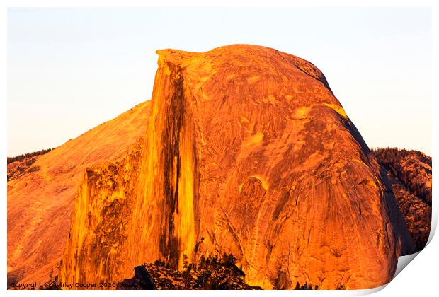 Half Dome sunset. Print by Ashley Cooper