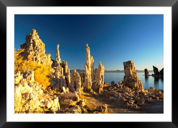 Mono lake Framed Mounted Print by Ashley Cooper