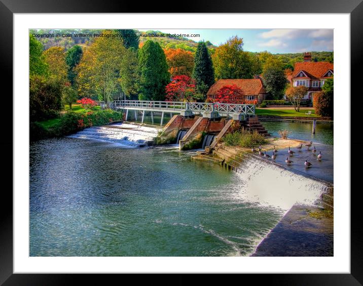 The River Thames at Goring  Framed Mounted Print by Colin Williams Photography