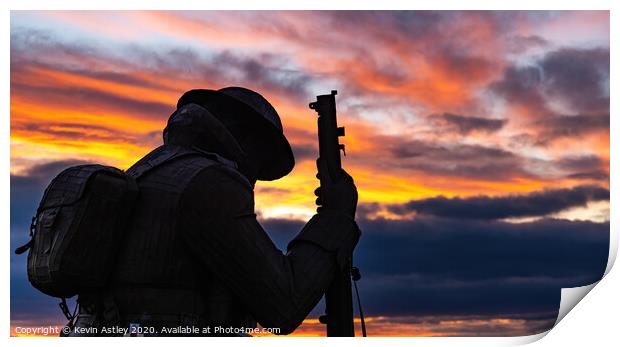 Tommy, Seaham Harbour 'Time To Reflect' Print by KJArt 