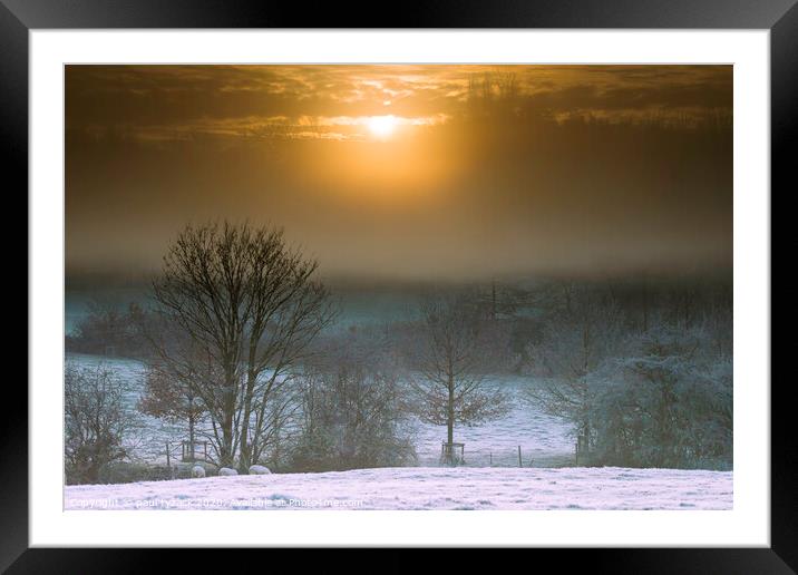 Sunrise Framed Mounted Print by Paul Tyzack