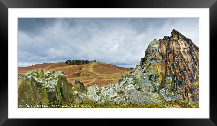 Charnwood rocks. Framed Mounted Print by Bill Allsopp