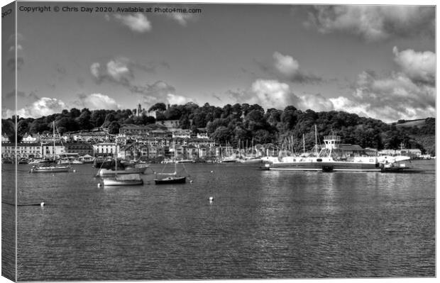 Higher Ferry Dartmouth Canvas Print by Chris Day