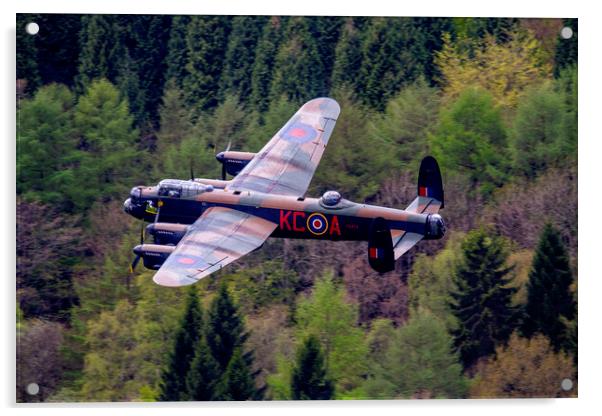 Lancaster 70th Anniversary Flypast Acrylic by Oxon Images