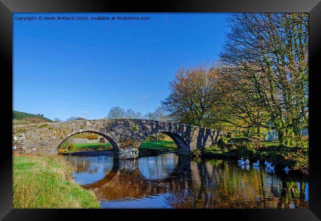 two bridges dartmoor Framed Print by Kevin Britland