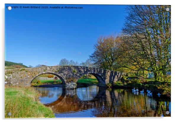 two bridges dartmoor Acrylic by Kevin Britland