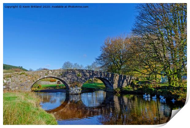 two bridges dartmoor Print by Kevin Britland