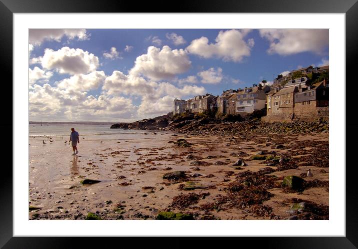 'Harbour Beach' St. Ives, Cornwall, UK Framed Mounted Print by Peter Bolton
