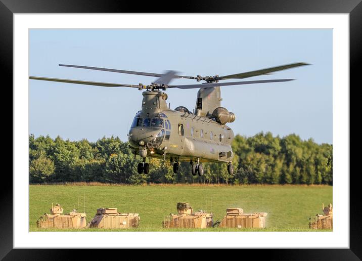 RAF Chinook SPTA Framed Mounted Print by Oxon Images