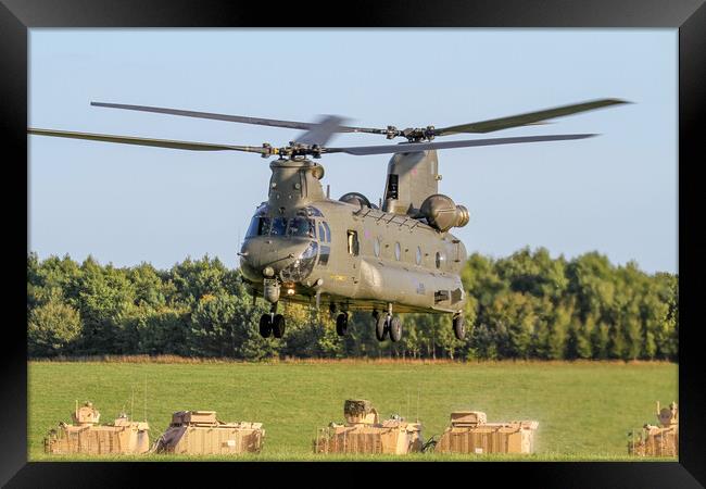 RAF Chinook SPTA Framed Print by Oxon Images