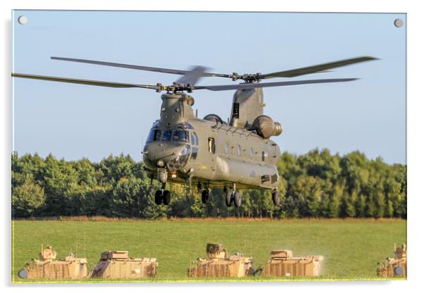 RAF Chinook SPTA Acrylic by Oxon Images