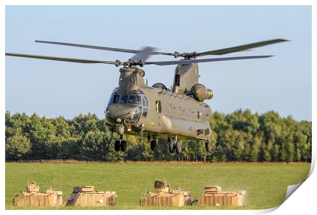 RAF Chinook SPTA Print by Oxon Images