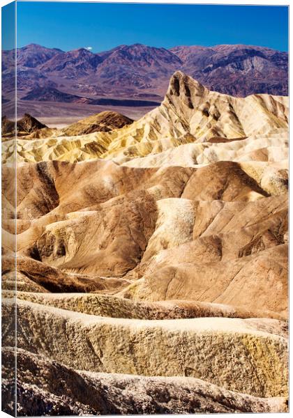 A canyon with Death Valley National Park in the background Canvas Print by Ashley Cooper