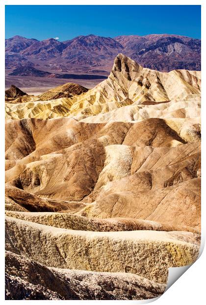 A canyon with Death Valley National Park in the background Print by Ashley Cooper