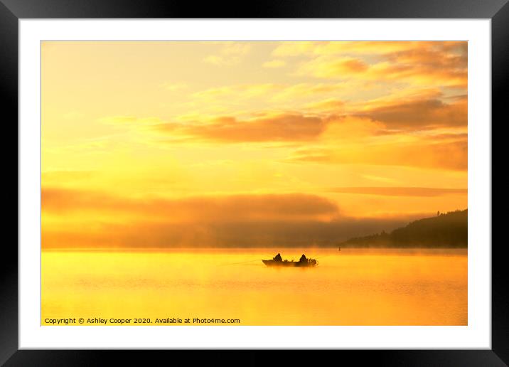 Stillness. Framed Mounted Print by Ashley Cooper