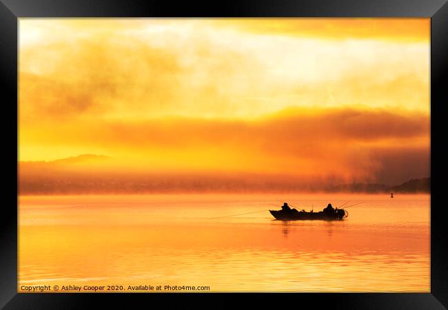 Fishing dawn. Framed Print by Ashley Cooper