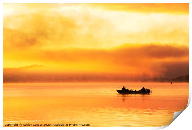 Fishing dawn. Print by Ashley Cooper