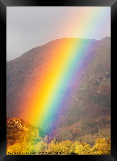 Rainbow light. Framed Print by Ashley Cooper