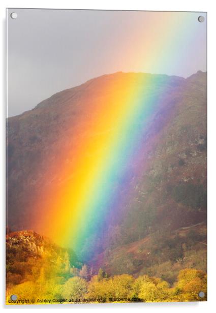 Rainbow light. Acrylic by Ashley Cooper